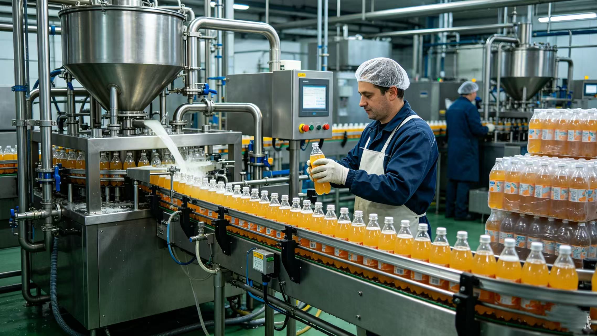 食品および飲料業界におけるスクリューエアコンプレッサーの用途、利点、規格。